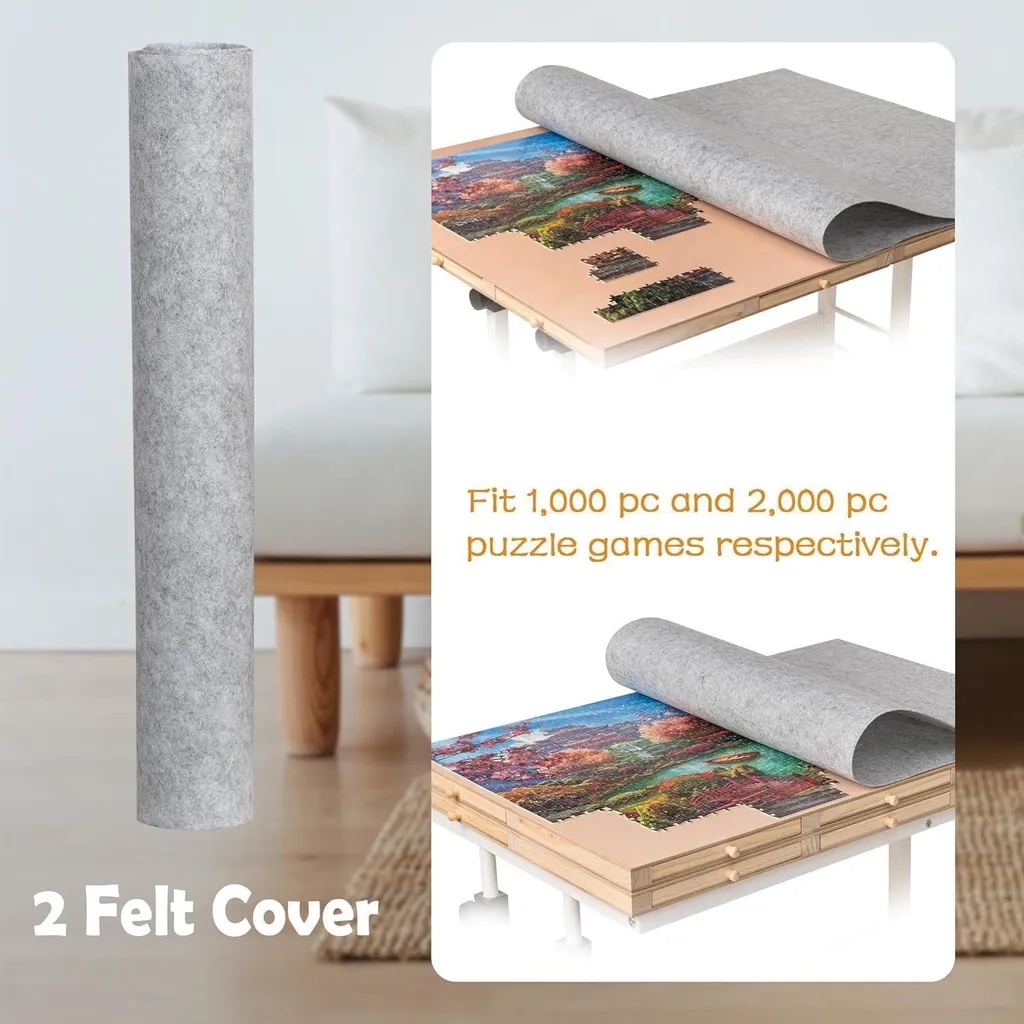 Fini le mal de dos avec cette table de puzzle réglable et mobile XL - 4