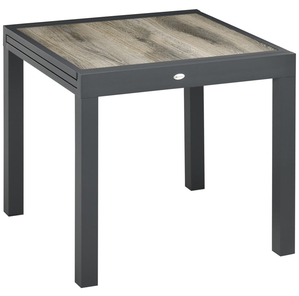 Outsunny tuintafel, eettafel voor de tuin met uitschuifbaar Productafbeelding 