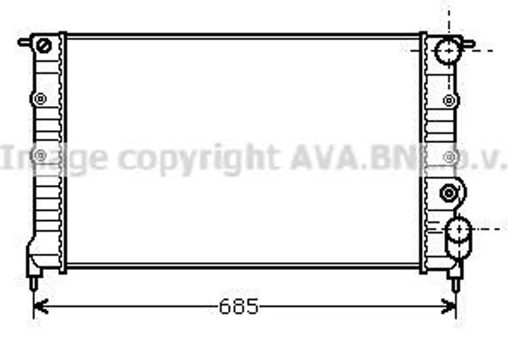 Radiateur AVA RT2115 pour Espace : Idéal pour vos longs trajets d'été