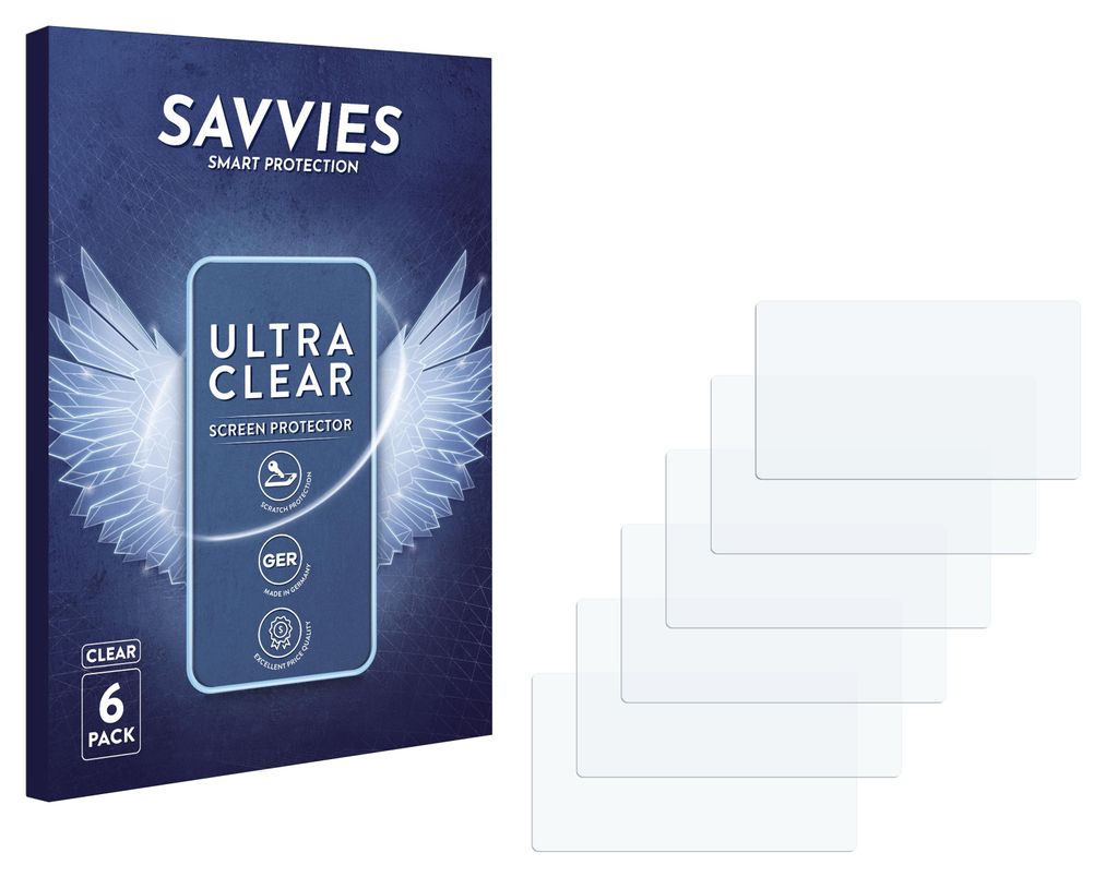 6x Für Canon Speedlite EL-5 Schutzfolie Savvies Displayschutz Display Schutz Folie Klar Transparent