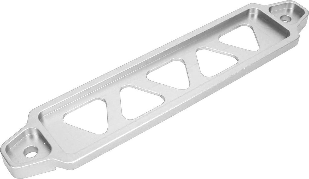 Batteriehalterung aus Aluminiumlegierung mit 25 cm langen J-Bolzen für die Batterietypen 21, 21R, 22F, 22HF und 22R (Silber)