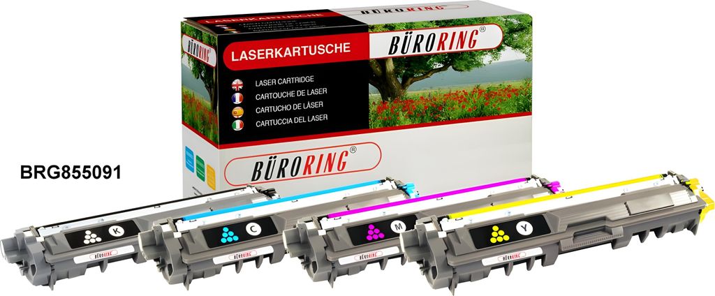Multipack Toner TN-245BK/246CMY für Brother HL 3140CW, HL-3142CW,