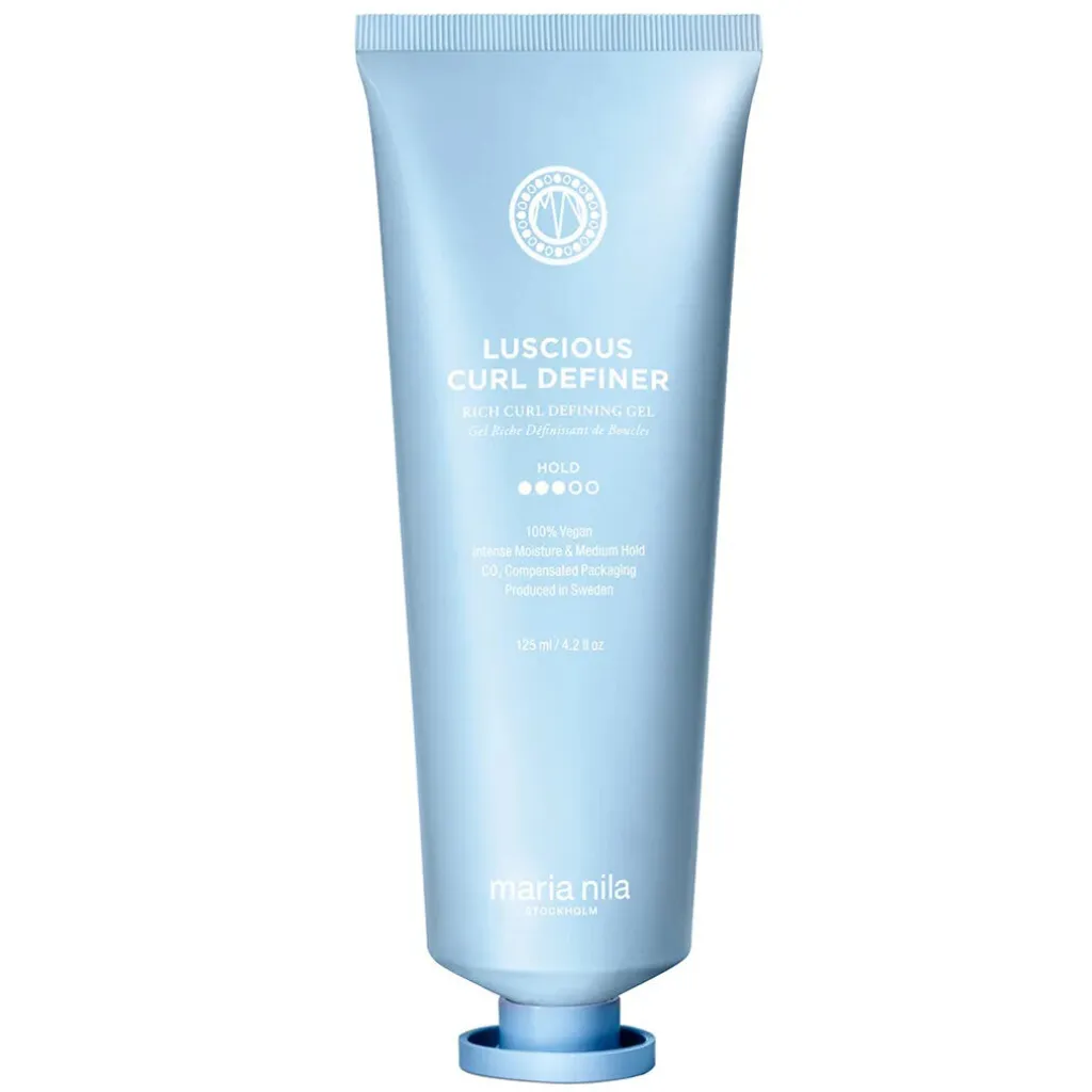 Maria Nila Coils & Curls Styling Gel Luscious Curl Definer 125ml Burro di Karité a media tenuta per capelli morbidi e senza crespo 100% Vegan