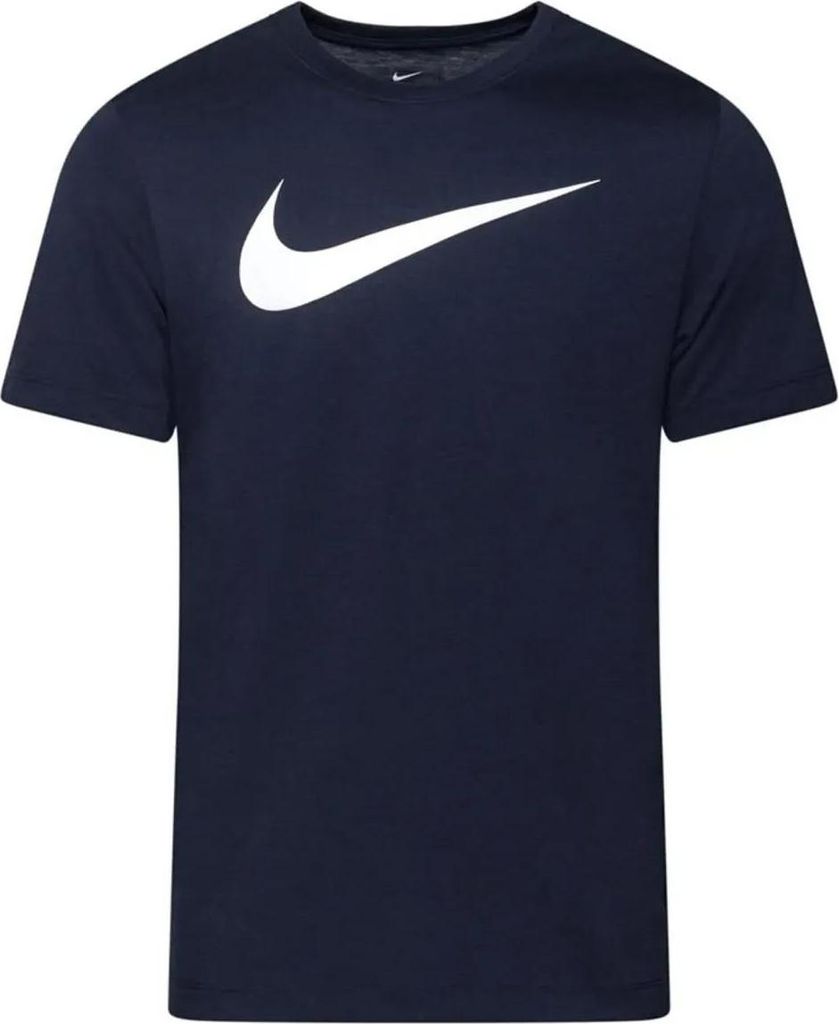 Nike Herren T-Shirt Blau mit Print, Kurzarm,