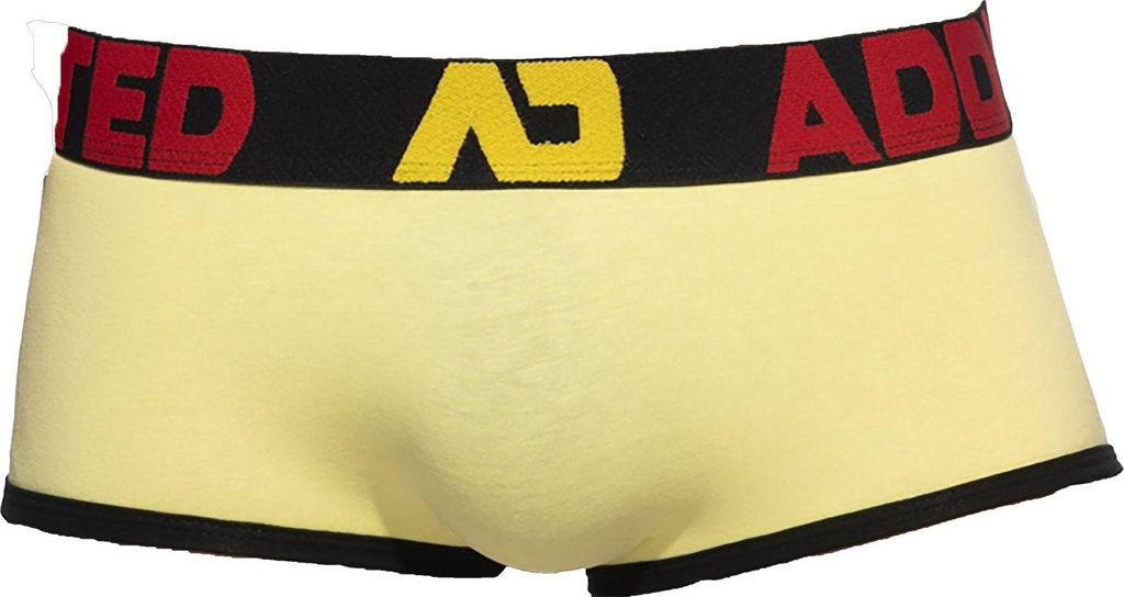 ADDICTED - Herren Boxer Slip Unterwäsche - Seamless Trunk Baby Yellow - 1x Größe XS