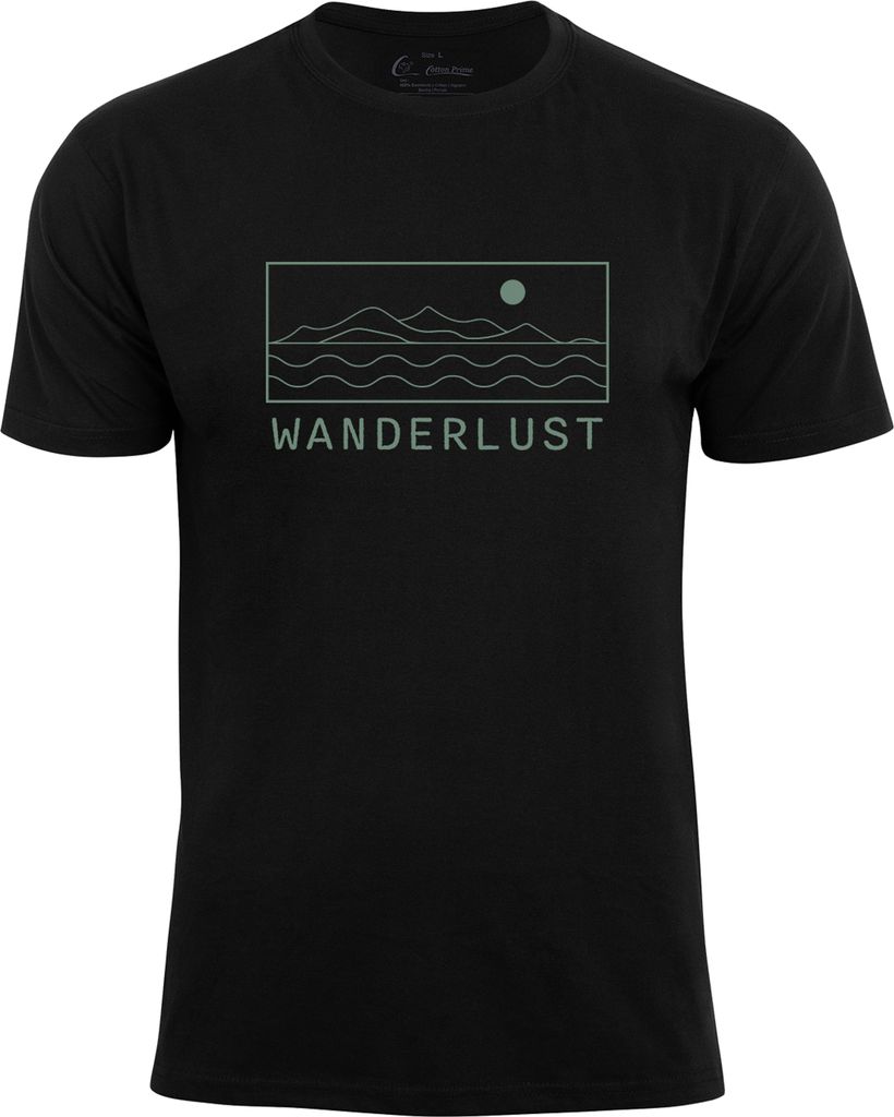 Cotton Prime T-Shirt Wanderlust S schwarz