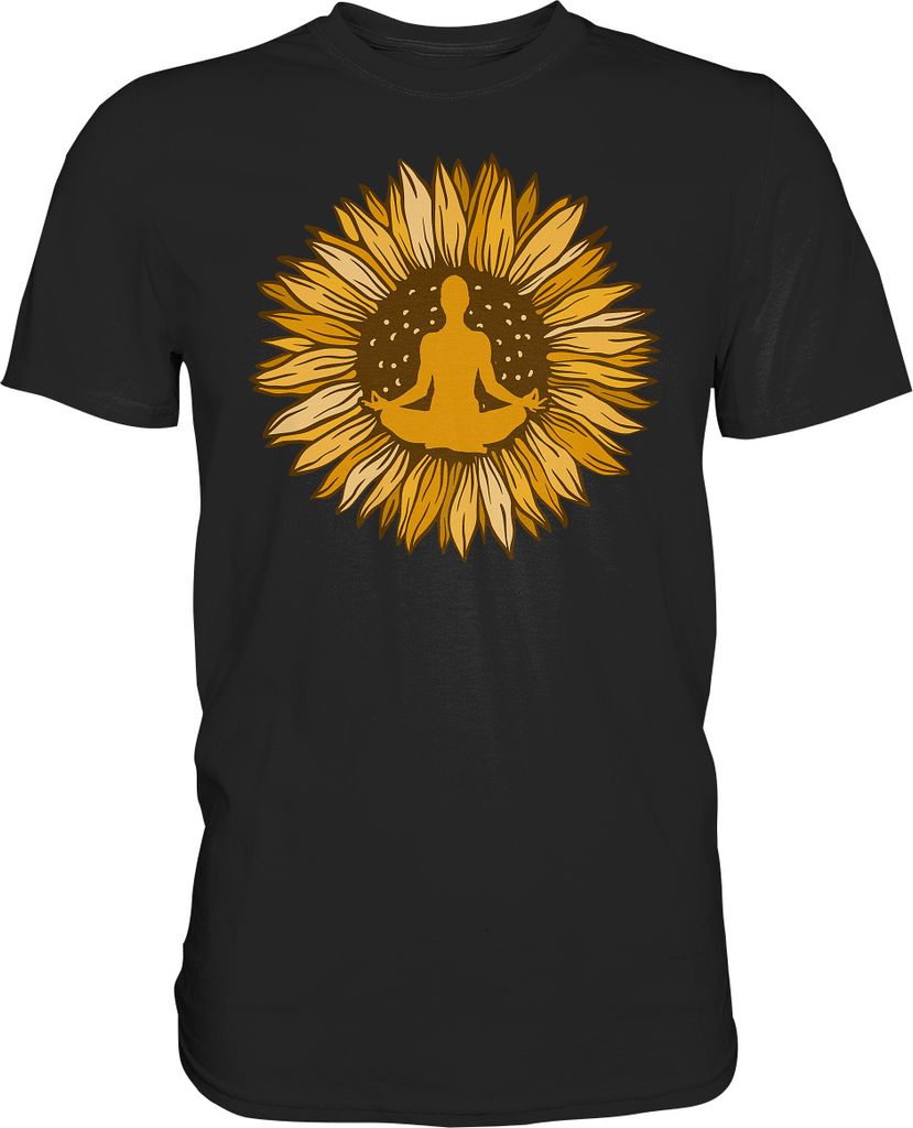 Yoga Sonnenblumen T-Shirt Gärtner Geschenk Garten Produktbild 