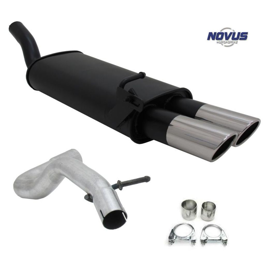 Novus Sportauspuff Auspuff 2x76 rund schräg Audi A3 Seat Produktbild 