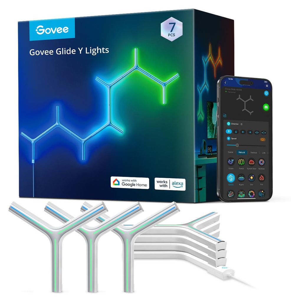 Govee Glide RGBIC Y Lights, Intelligente Wandleuchte, Produktbild 