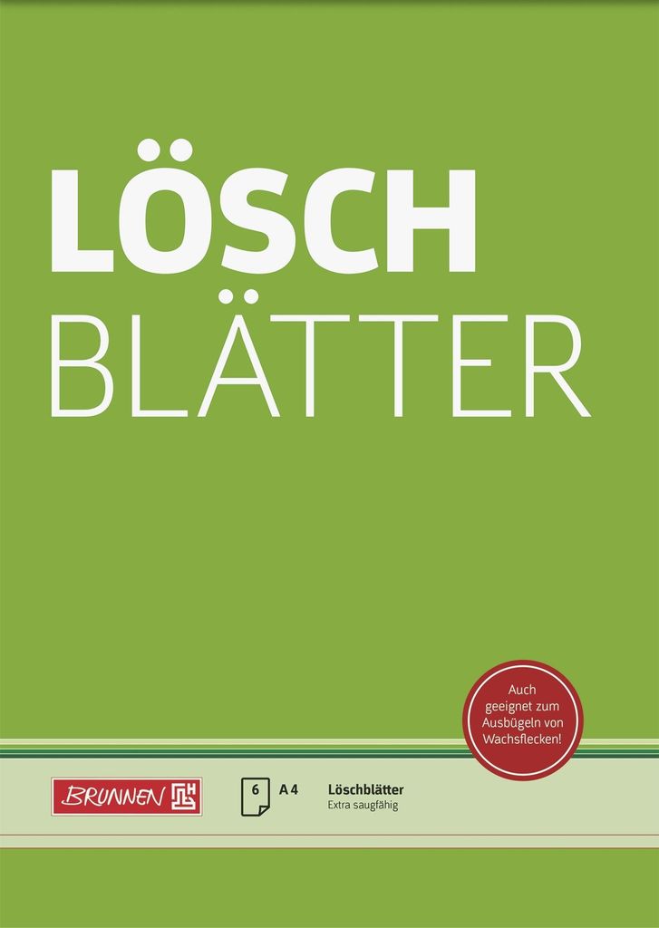 BRUNNEN 1041546 Löschblattblock A4 Produktbild 