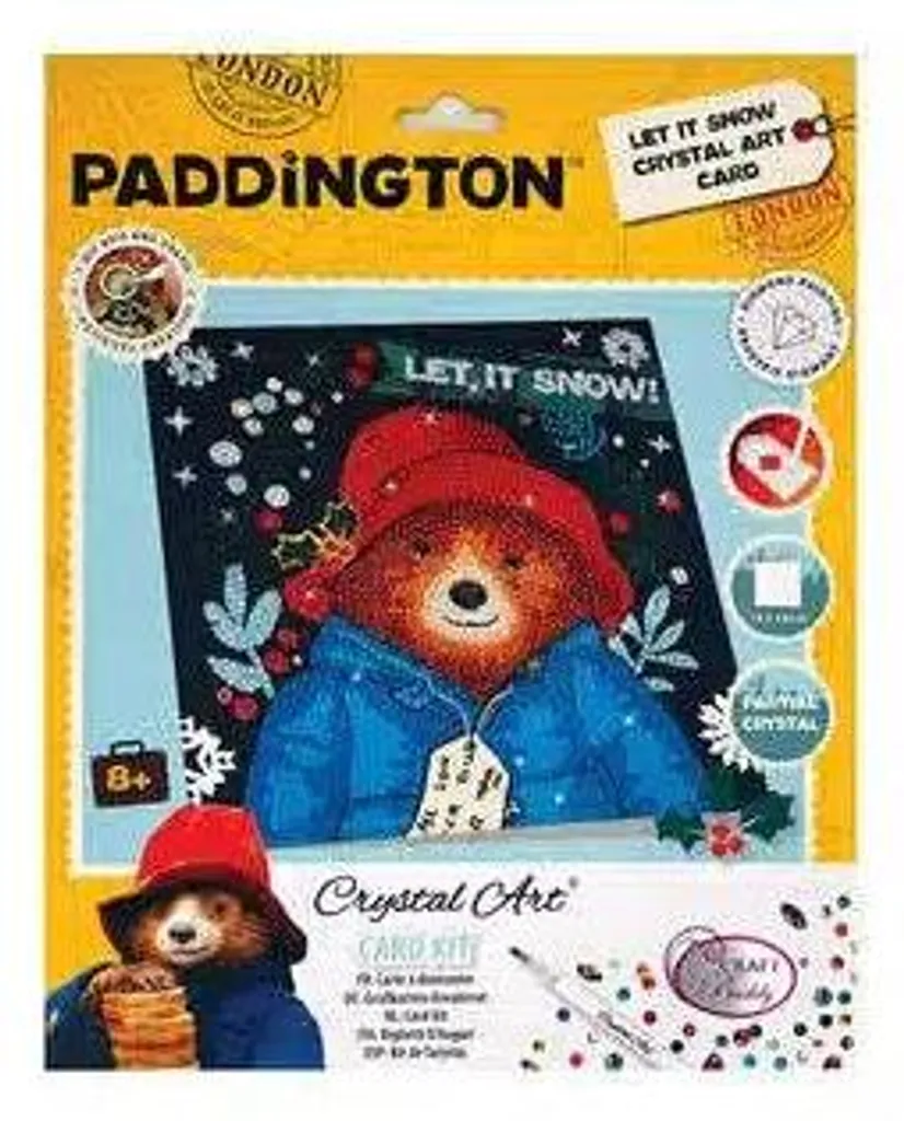 Carte de Noël Diamond Painting Paddington : Kit de Loisir Créatif Hiver