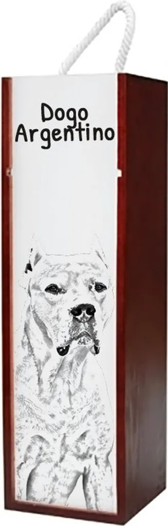 Elegante Scatola per Alcolici Dogo Argentino Art-Dog - Idea Regalo