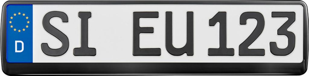 Support de plaque d'immatriculation UTSCH ERUSTAR Black Image du produit 