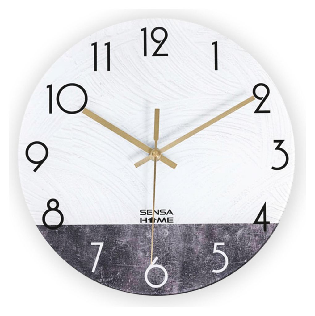 SensaHome Horloge murale en verre, 30 cm de diamètre - Image du produit 