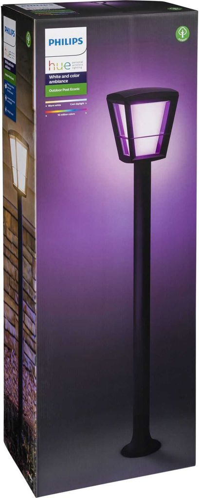 Philips Hue Econic LED Wegeleuchte schwarz Produktbild 