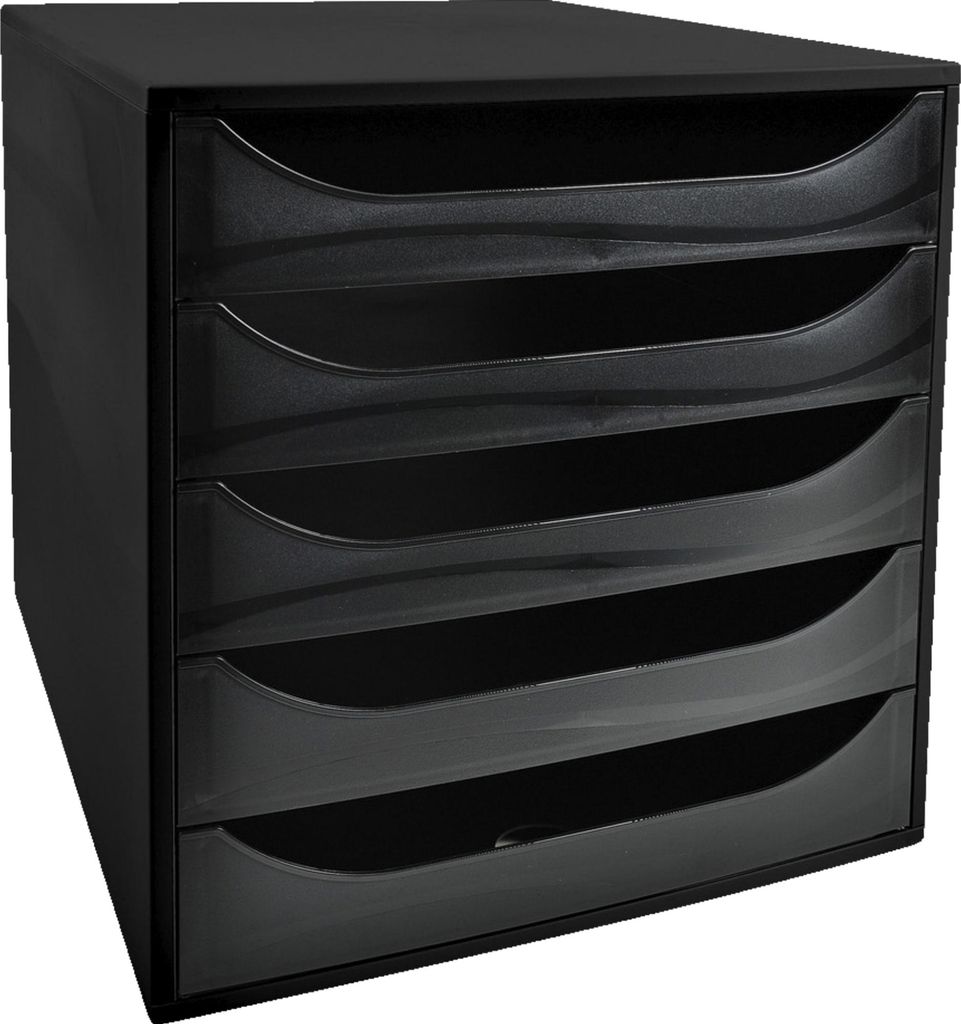 Exacompta ECOBOX organizer z 5 szufladami czarny Zdjęcie produktu 