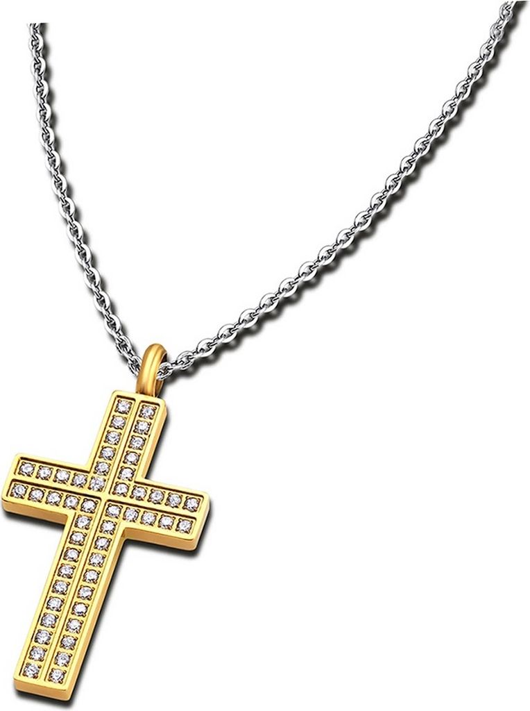 Lotus Style Halskette Damen LS1676-1/2 Edelstahl silber gold Schmuck D2JLS1676-1-2