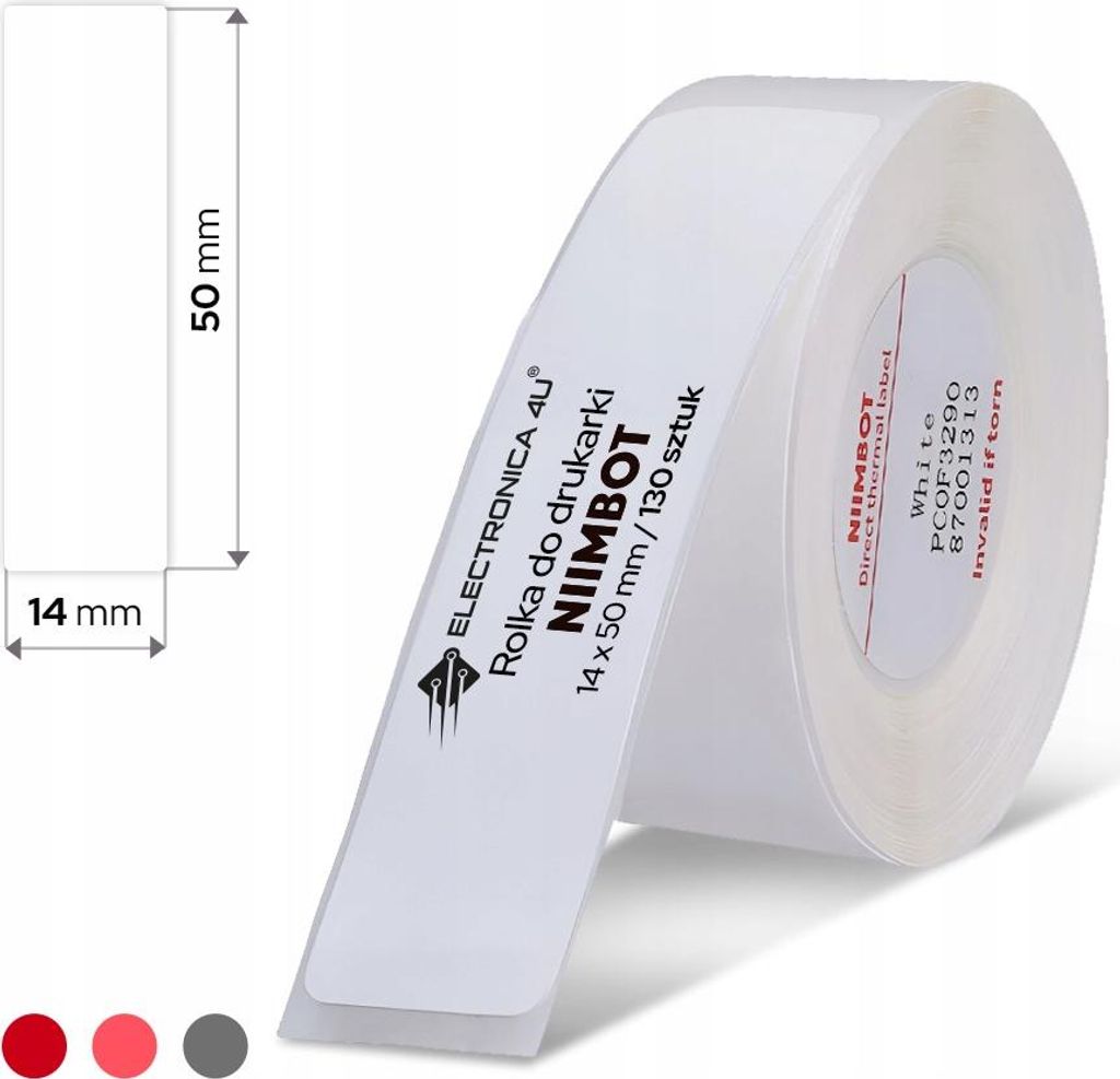 Selbstklebende Etiketten Thermosticker Niimbot D11 D110 D101 H1S 14x50