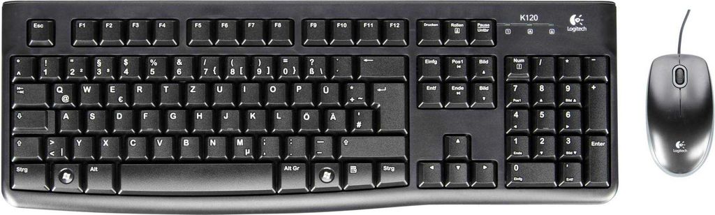 Logitech MK120 - Klávesnica a myš - drôtová SK - čierna Obrázok produktu 