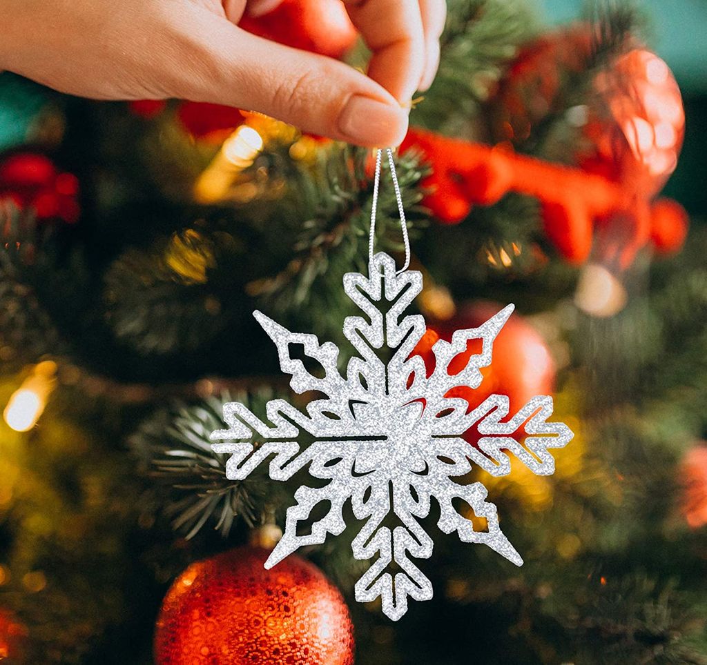 36 Stück Schneeflocken Draht Dekoration - Metalldraht Für DIY Weihnachten