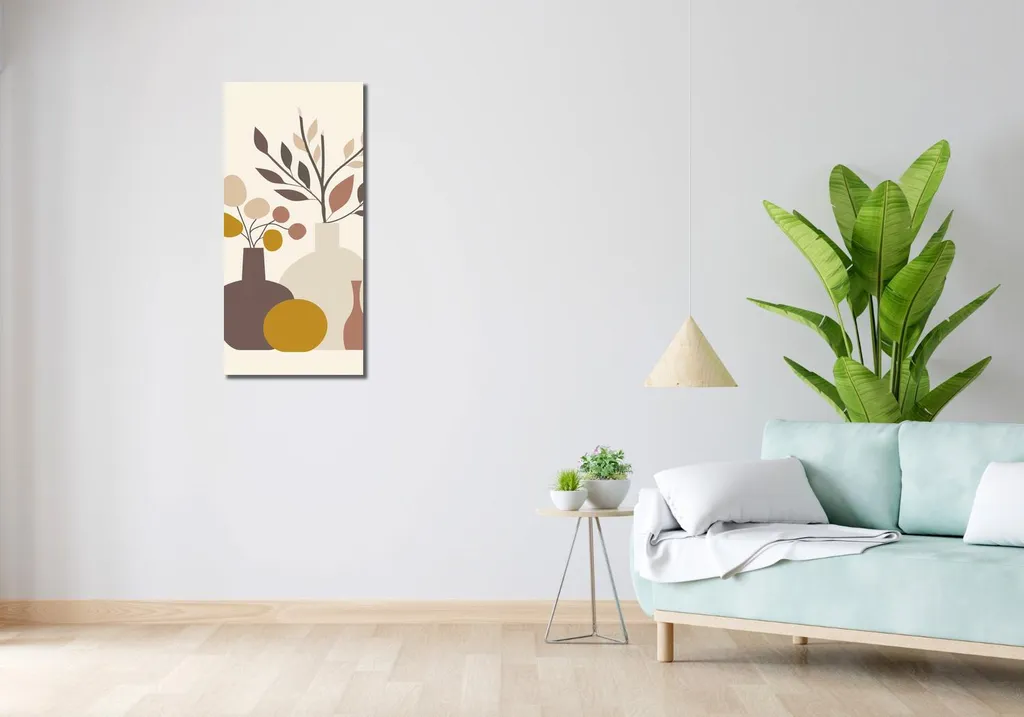 Tableau Nature Morte Atténuée 40x90 cm - Décoration Murale Zen