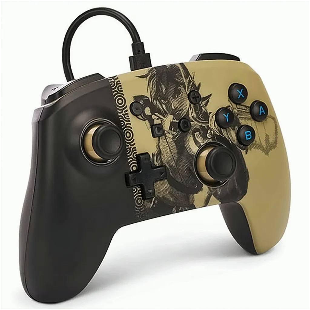 Manette filaire Switch pour longues sessions de jeu coloris hêtre beige