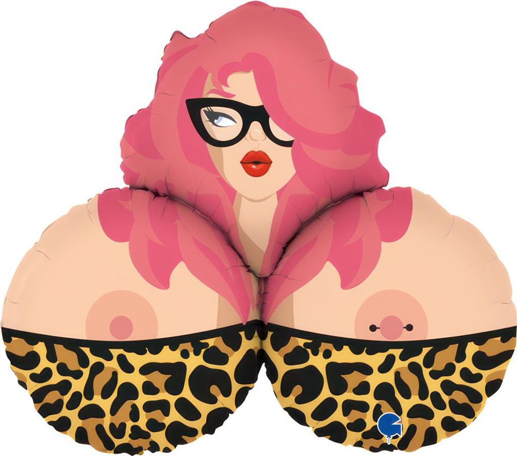 Ballon gonflable 89cm femme buste Image du produit 
