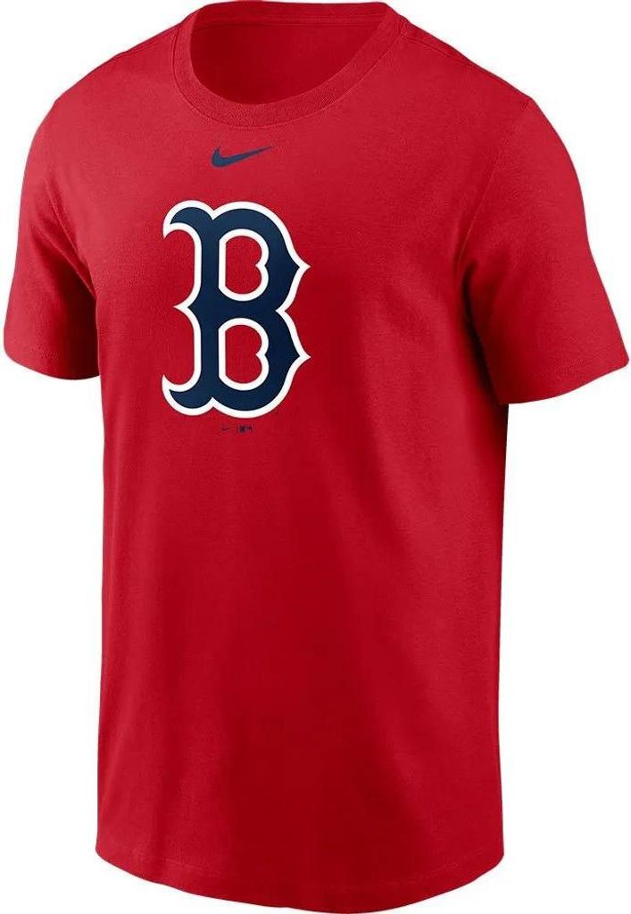 Nike Mlb Boston Red Sox Large Logo Kurzarm-t-shirt Rot L Mann Rot L