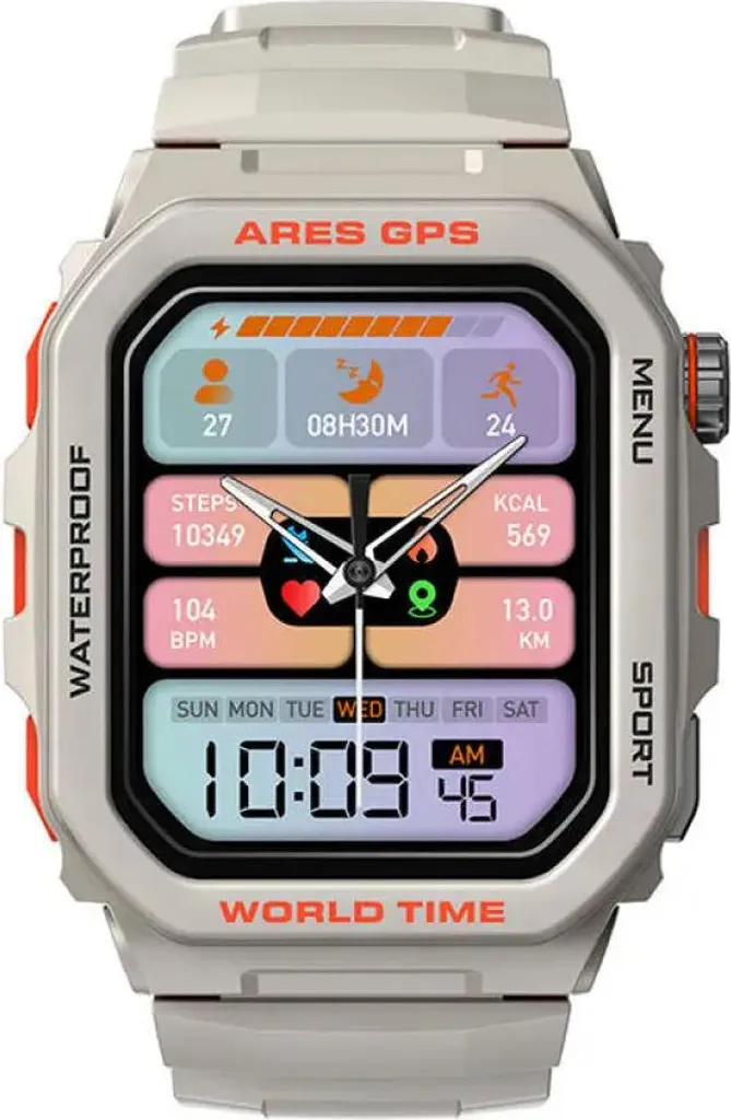 Zeblaze Ares GPS Smartwatch Bianco: GPS Integrato e Batteria 14 Giorni