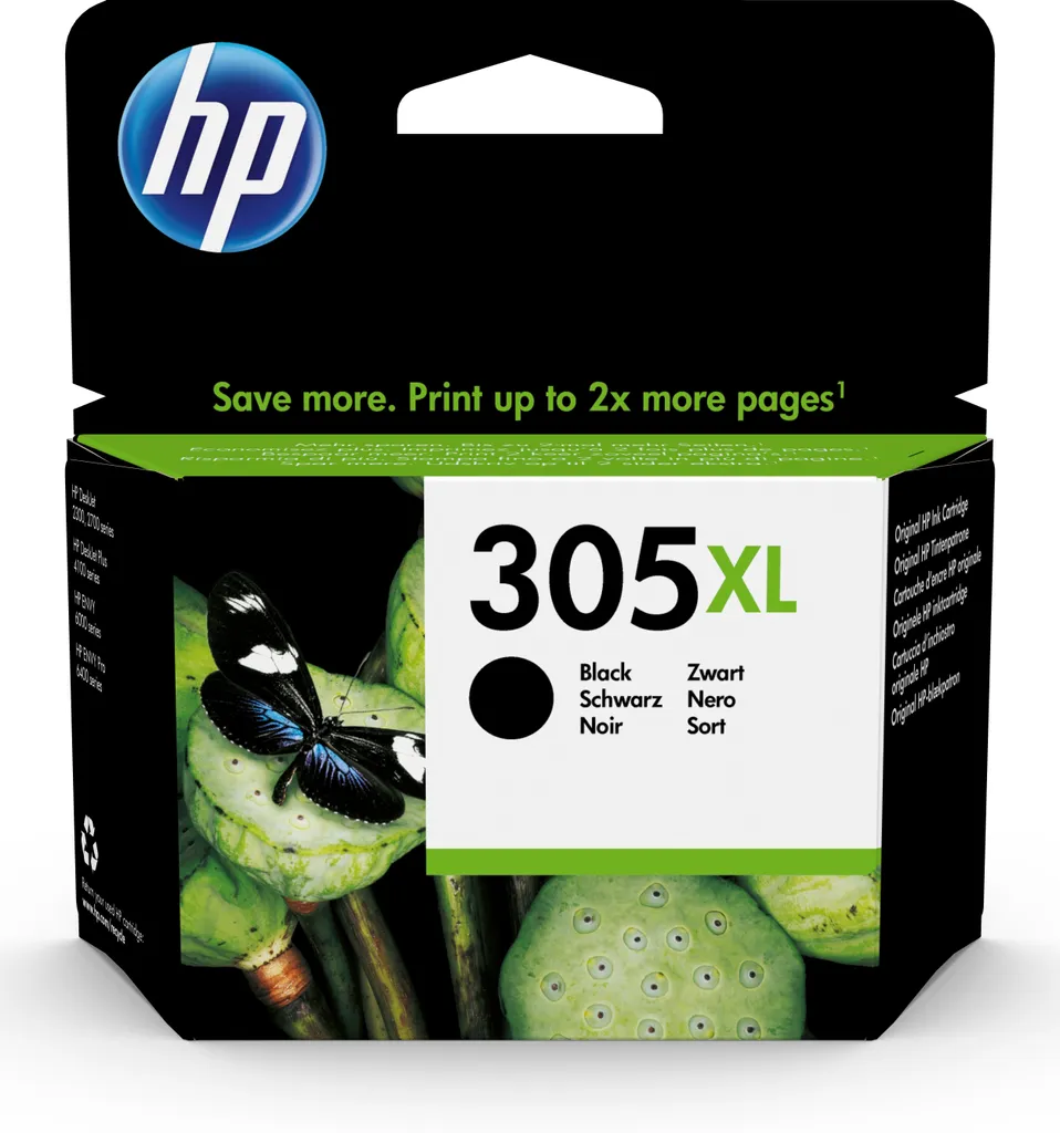 Cartuccia Originale di Inchiostro HP 3YM62AE Nero 305XL