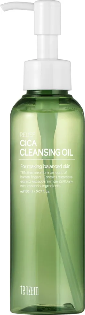 Huile Démaquillante CICA TENZERO 150ml : Fini les Rougeurs et Tiraillements
