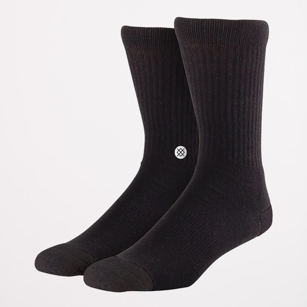 Stance Icon 3 Pack Crew Socken Schwarz Produktbild 