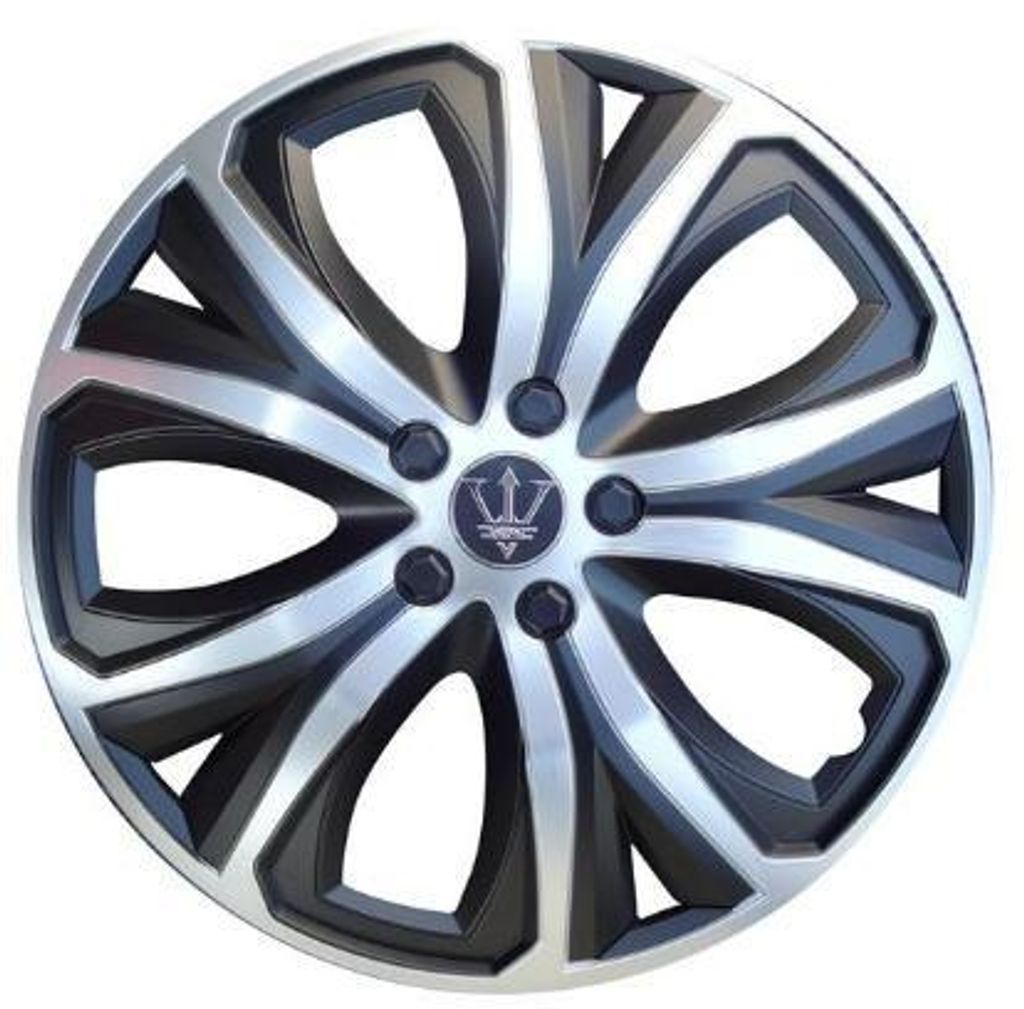 14" Zoll Radkappen Silber Schwarz Radzierblenden Radblenden CFWA-51SL-14 CARFACE