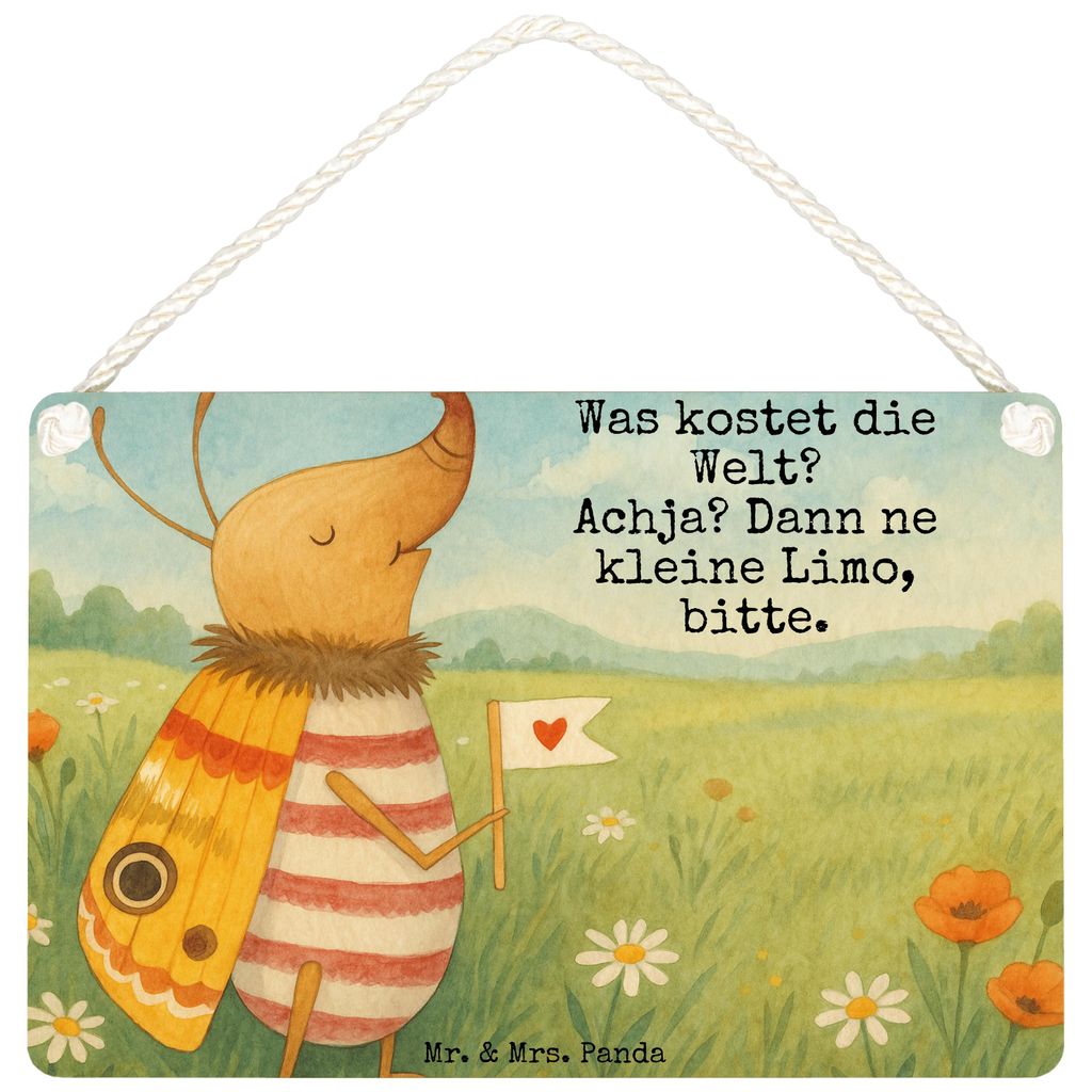 Mr. & Mrs. Panda Deko Schild Nachtfalter Fähnchen Design DIN A4 - Weiß - Geschenk, Türschild, Küche, Wandbild Holz, kleine aufmerksamkeit, Käf...