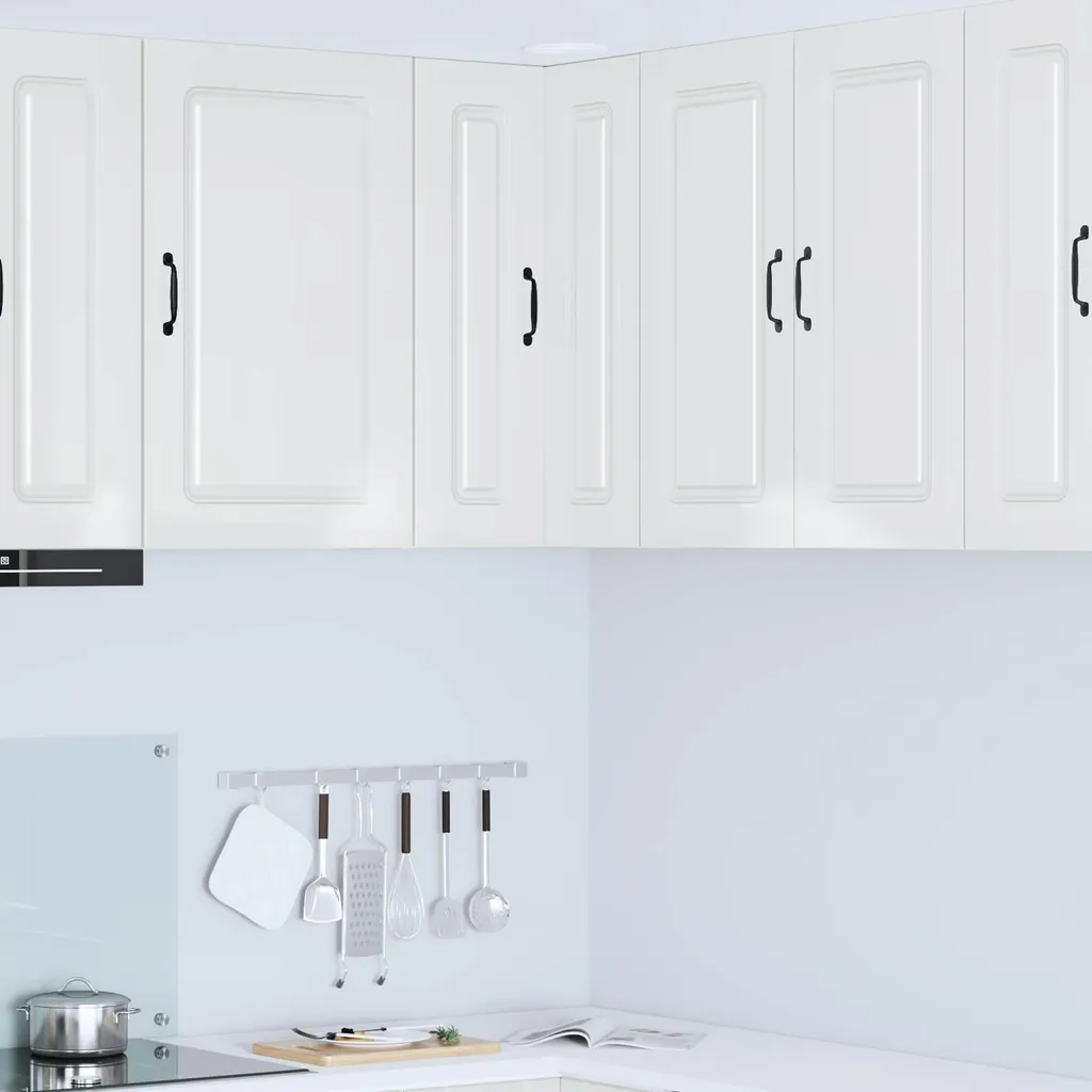 Armadio Cucina Kalmar Bianco Lucido 57x57x80 - Salvaspazio vidaXL