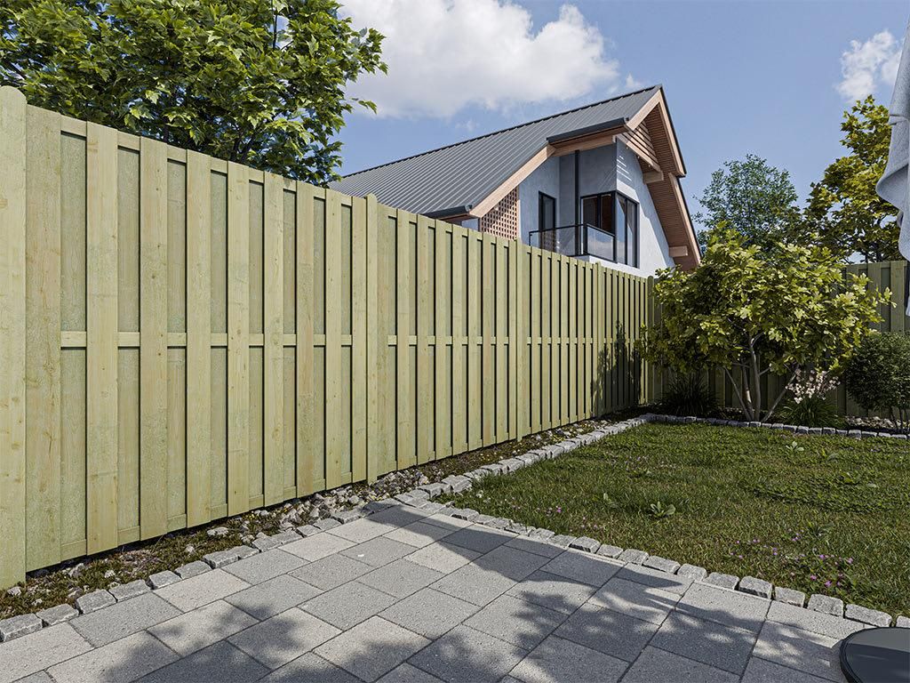 Bretterzaun Pinus DIY-Bausatz Kiefer KDI grün Produktbild 