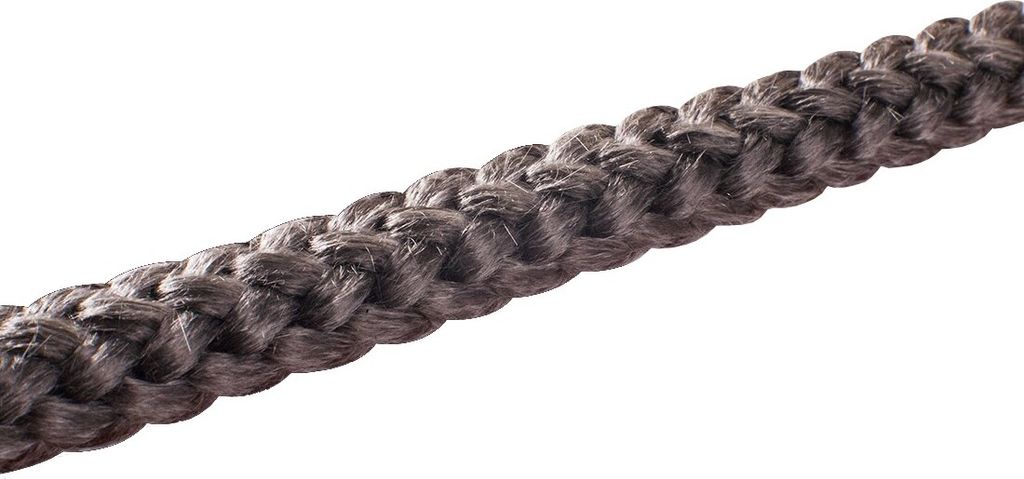 Ofen Dichtschnur 4-14 mm Ø Dichtband Ofendichtung schwarz E-Glasstrickschnur : 12mm-1Meter