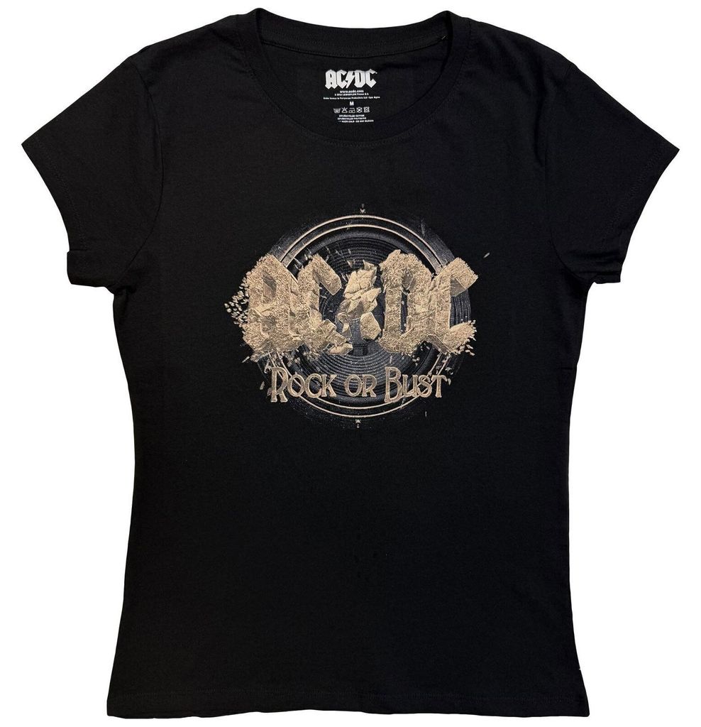 AC/DC Rock or Bust Black M Damen T-Shirt