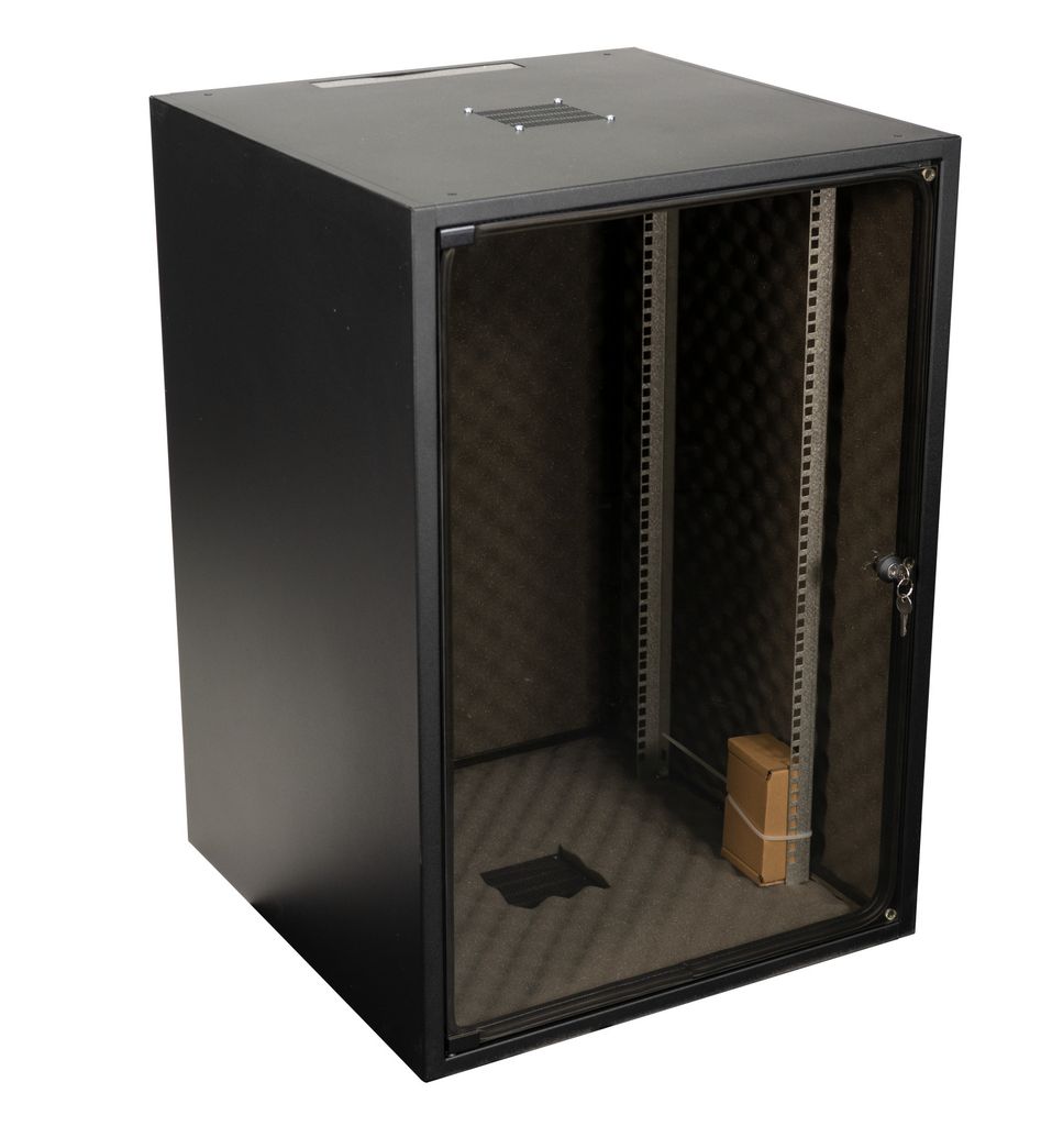 EFB-Elektronik Netzwerkschrank OFFICE 18HE, 600x600 mm, RAL7035, akustisch gedämmt Hersteller: EFB Elektronik (OFF-1866GR.V1RW-AK)