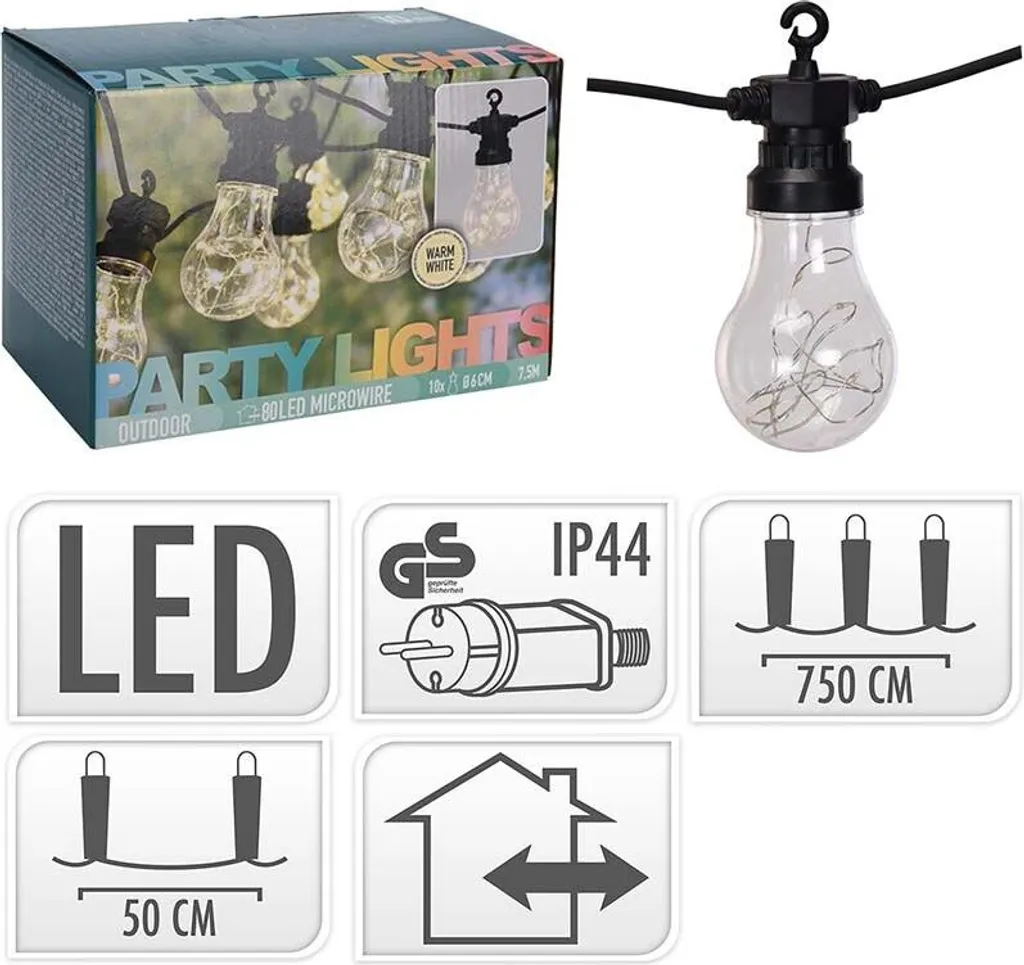 Guirlande lumineuse ProGarden 100 LED longue durée extérieur - 11