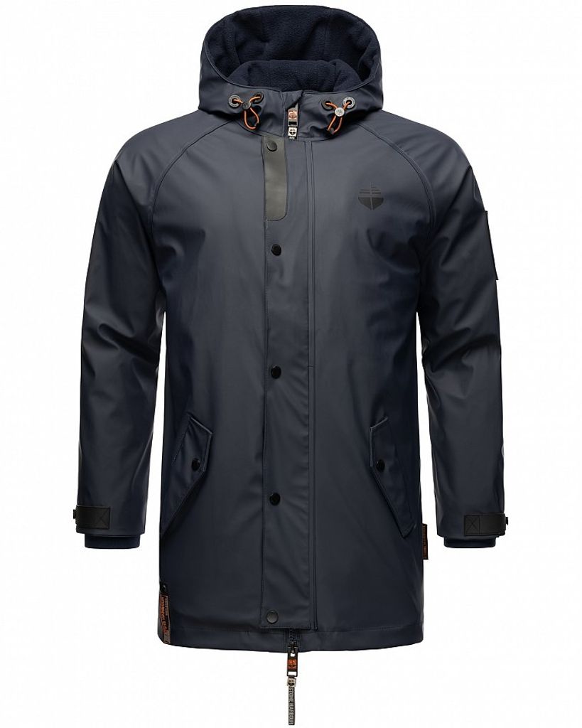 Stone Harbour Herren Regen Jacke Mantel Outdoor Windbreaker Übergangsjacke Rihaa Navy Gr. 48 - M