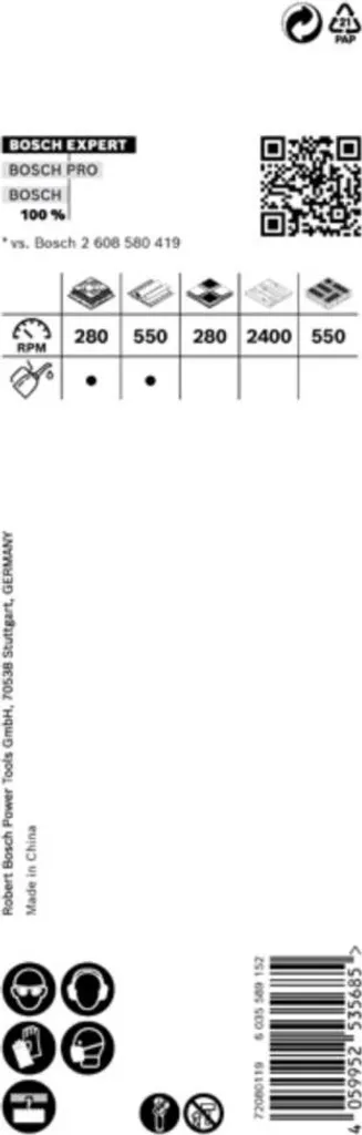 Sega a tazza Expert Materiale resistente D.32mm Taglio D.60mm Power Change Plus BOSCH