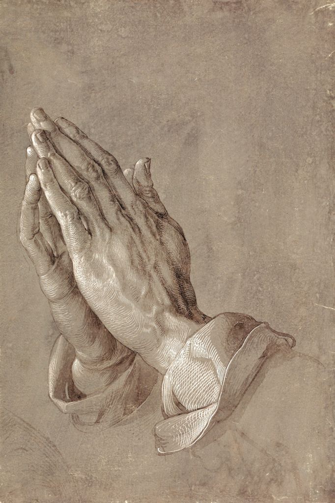 Albrecht Dürer Kunstdruck Bild - Betende Hände, 1508 (180 x 120 cm)