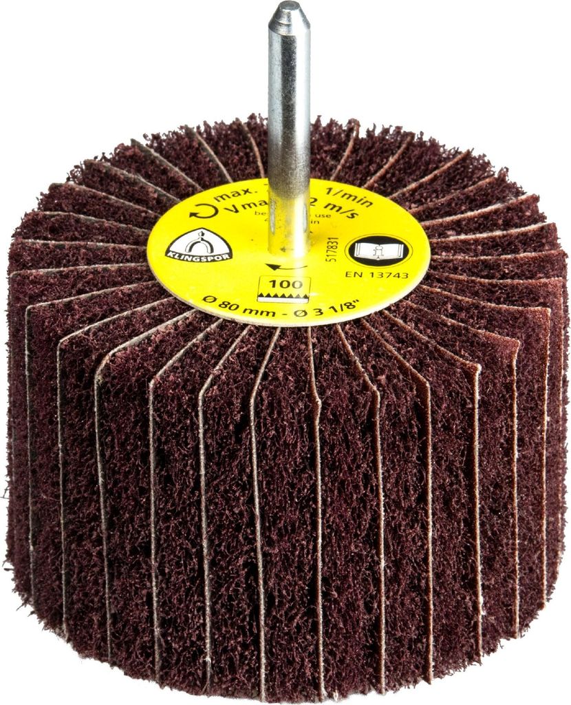 Klingspor NCS 600 Vliesmopstifte Kombination, 60 x 50 x 6 mm Korn 60 Coarse, rotbraun 10 Stk