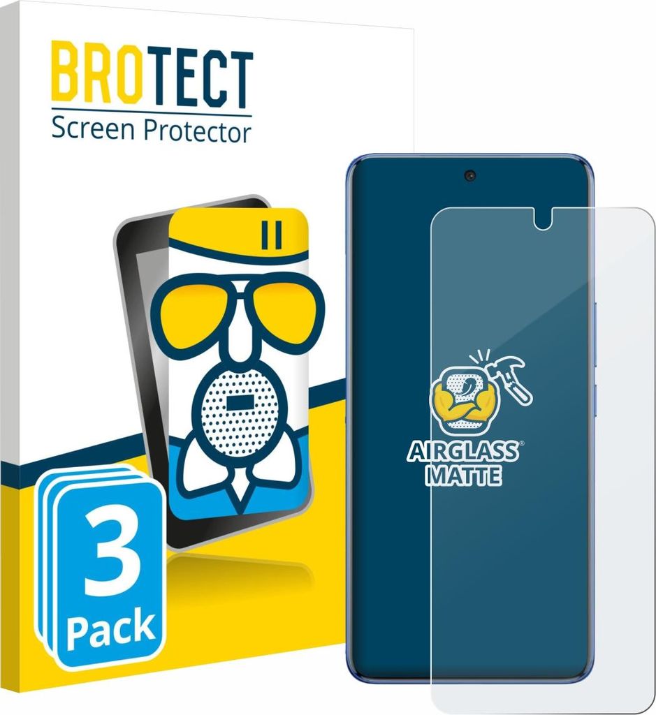 3x BROTECT Entspiegelungs Schutzglas für Vivo V50e Schutzfolie Panzer Folie Glas Display Schutz matt