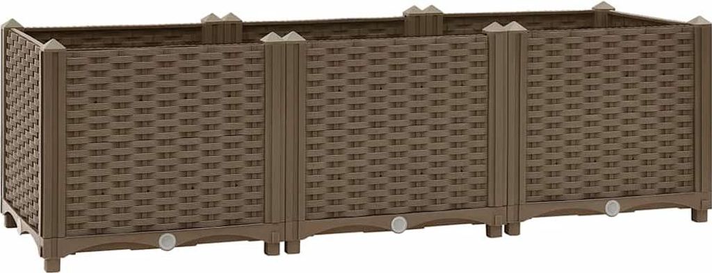 vidaXL Hochbeet 120 x 40 x 38 cm Polypropylen