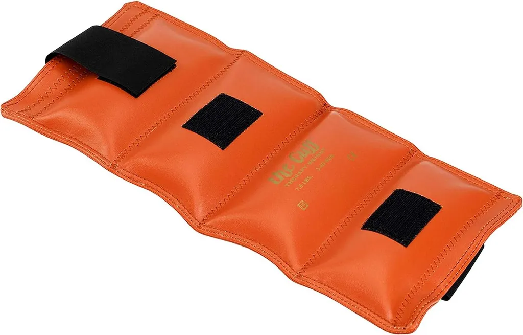 Manchette lestée Cando 34 kg orange ultra résistante pour sportifs