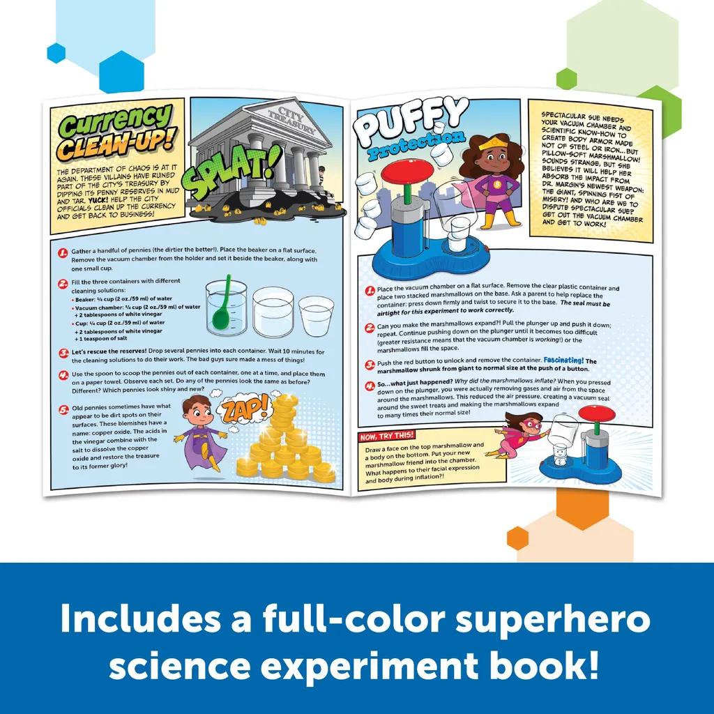Jeu éducatif STEM Superhero Science Lab : kit d'expériences complet