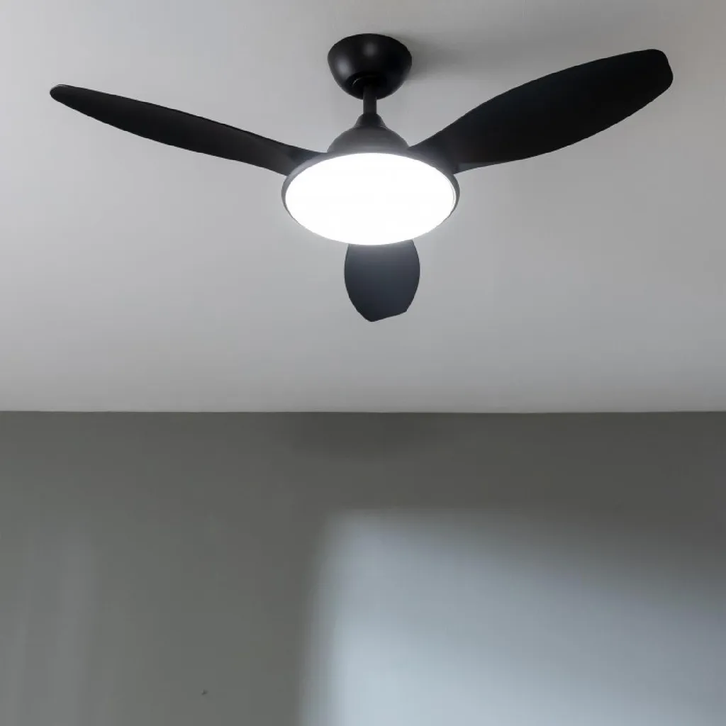 Ventilateur de plafond moderne avec télécommande et LED intégrée 32W