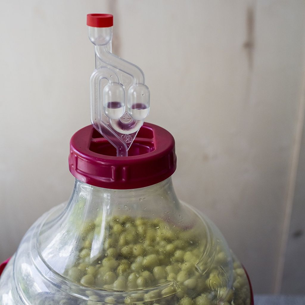 WEINBALLON mit ZUBEHÖR Gärballon Korbflasche BROWIN Wine Produktbild 6